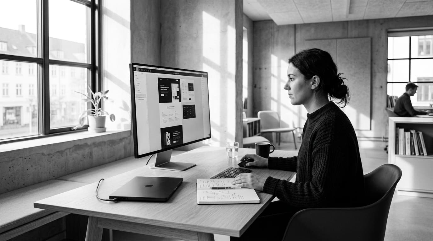 Modern creative agency workspace